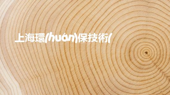上海環(huán)保技術(shù)：科技創(chuàng)新，構(gòu)筑碧水藍(lán)天