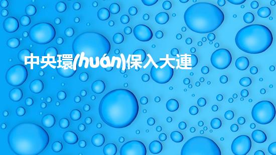 中央環(huán)保入大連，城市環(huán)保再升級