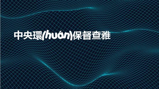中央環(huán)保督查雅安：四川環(huán)?，F(xiàn)狀揭秘