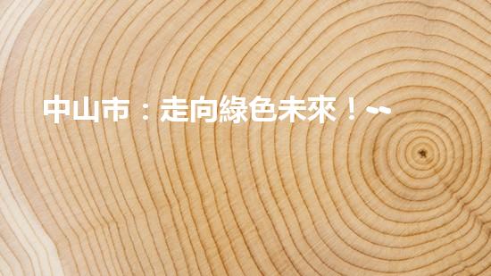 中山市：走向綠色未來！--探討中山節(jié)能環(huán)保新動(dòng)能