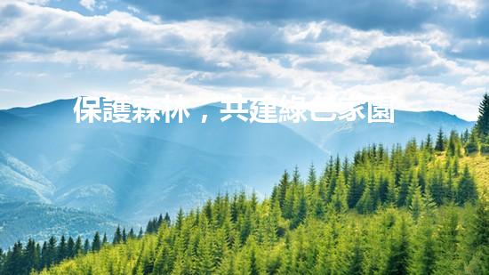 保護森林，共建綠色家園