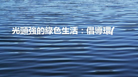 光頭強的綠色生活：倡導環(huán)保，追求健康