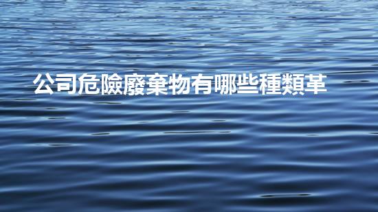 公司危險廢棄物有哪些種類革命性的綠色技術(shù)：未來能源的突破之路？