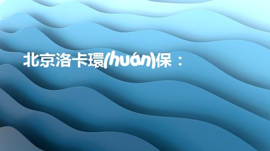 北京洛卡環(huán)保：打造綠色未來，為地球而行