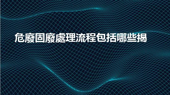 危廢固廢處理流程包括哪些揭秘危險(xiǎn)廢棄物處理的前沿科技