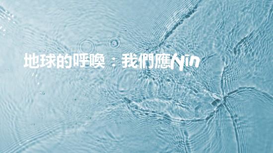 地球的呼喚：我們應(yīng)該如何面對環(huán)境問題