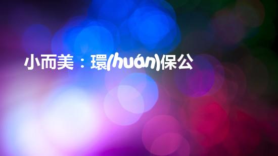 小而美：環(huán)保公司的新出路