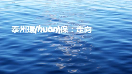 泰州環(huán)保：走向綠色未來