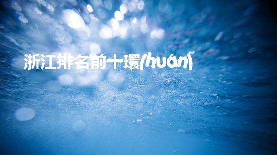 浙江排名前十環(huán)保企業(yè)盤點(diǎn)