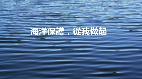海洋保護，從我做起