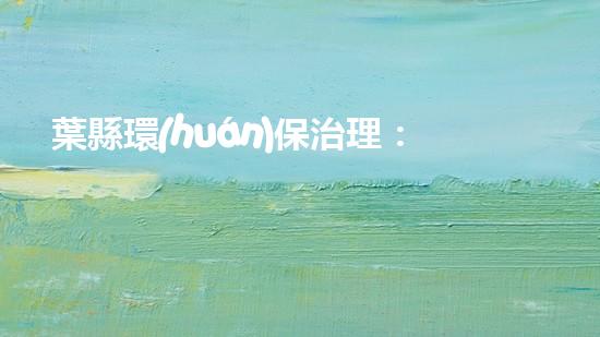 葉縣環(huán)保治理：探尋現(xiàn)狀，展望未來